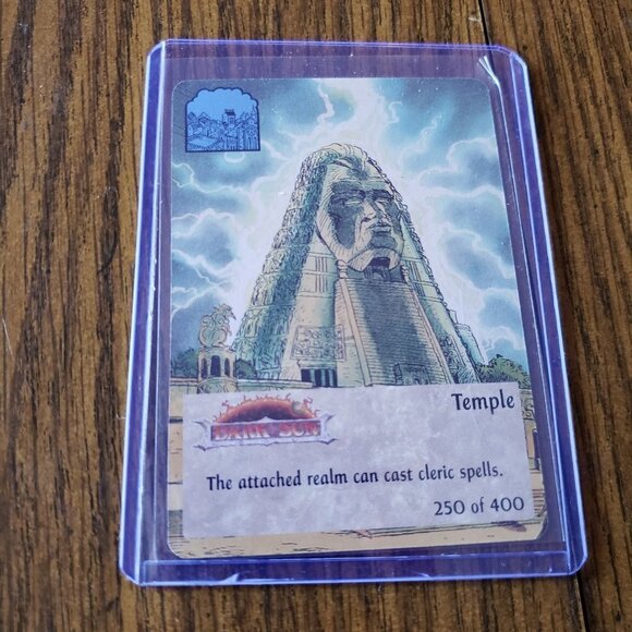 TSR Spellfire CCG 1st Ed. TEMPLE Card #250 of 400 Dark Sun - Picture 2 of 3